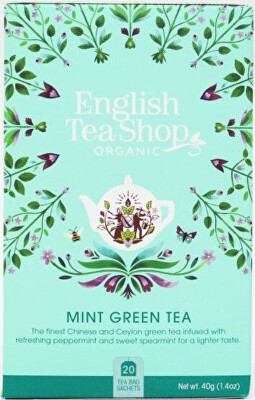 English Tea Shop - Zelený čaj s mátou BIO 20 sáčků