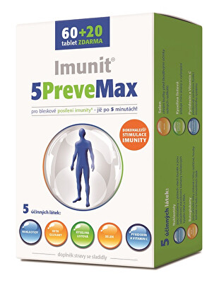 Simply You - 5PreveMax Imunit nukleotidy + betaglukan 60 tbl. + 20 tbl. ZDARMA