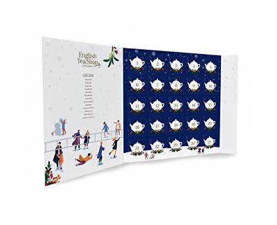 English Tea Shop - Adventní kalendář kniha Vánoční noc BIO 25 pyramidek