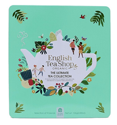English Tea Shop - Dárková sada The Ultimate zelená BIO v plechové kazetě 72 sáčků