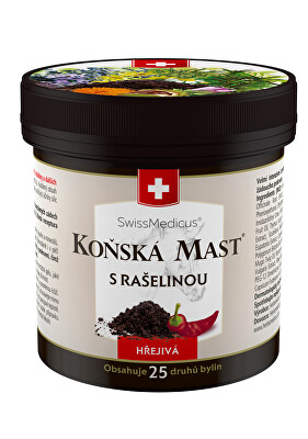 Herbamedicus - Koňská mast s rašelinou hřejivá v plastové dóze 250 ml