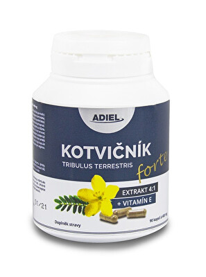 Adiel - Kotvičník zemní FORTE s vitamínem E 90 pilulek