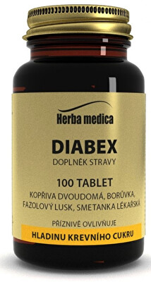 HerbaMedica - Diabex 50 g -  hladina krevniho cukru 100 tablet
