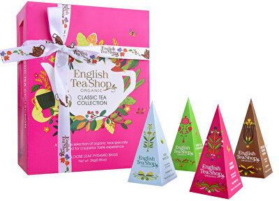 English Tea Shop - Dárková kolekce Classic růžová BIO 12 pyramidek