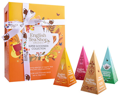 English Tea Shop - Dárková kolekce Super goodness oranžová BIO 12 pyramidek