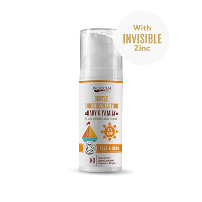 WoodenSpoon - Opalovací tělové mléko Baby & Family SPF 30 50 ml
