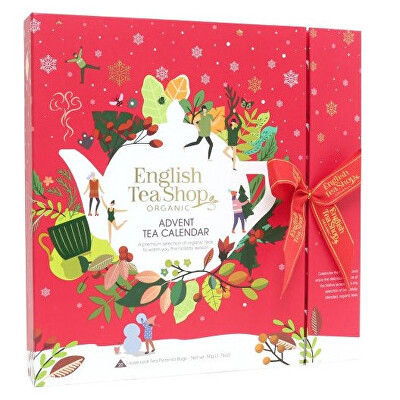 English Tea Shop - Adventní kalendář Kniha červená BIO 25 pyramidek