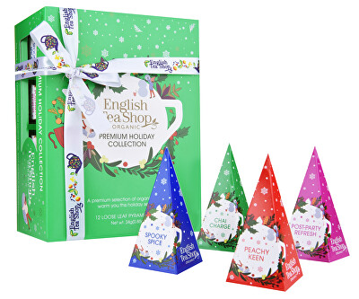 English Tea Shop - Dárková kolekce Vánoční zelená BIO 12 pyramidek