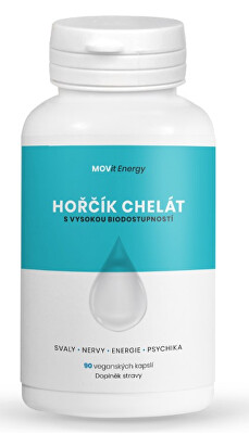 MOVit Energy - Hořčík B6 Chelát 100 mg 90 veganských kapslí