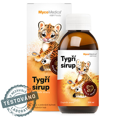 MycoMedica - Tygří sirup 200 ml + tetovačky ZDARMA