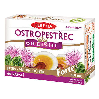 Terezia Company - Ostropestřec + reishi forte 60 kapslí