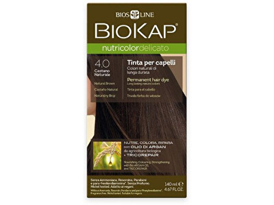 Biokap - Nutricolor Delicato - Barva na vlasy 4.00 Hnědá přirozená 140 ml