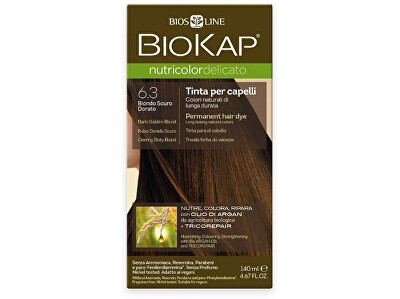 Biokap - Nutricolor Delicato - Barva na vlasy 6.30 Blond zlatá tmavá 140 ml