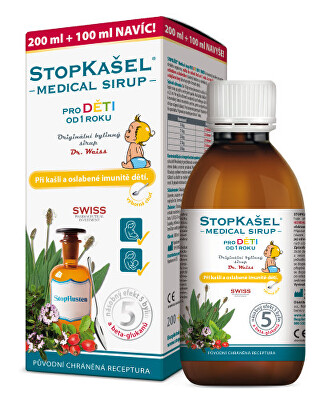 Simply You - StopKašel Medical sirup od 1 roku 200 ml + 100 ml ZDARMA