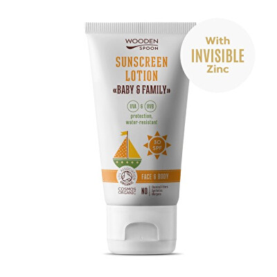 WoodenSpoon - Opalovací tělové mléko Baby & Family SPF 30 - tuba