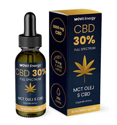 MOVit Energy - CBD 30% Full Spectrum MCT olej 10 ml