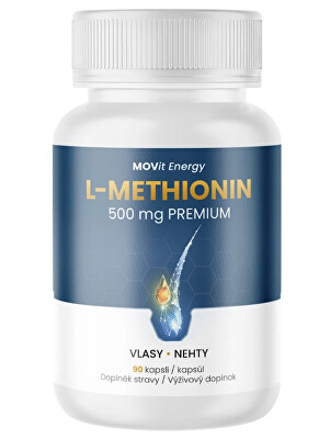 MOVit Energy - Methionin PREMIUM 500 mg 90 veganských kapslí