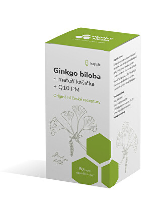 Purus Meda - Ginkgo biloba + mateří kašička + Q10 PM 50 kapslí