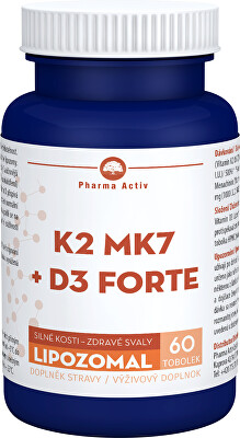 Pharma Activ - Lipozomální K2 MK7 + D3 Forte 60 tobolek