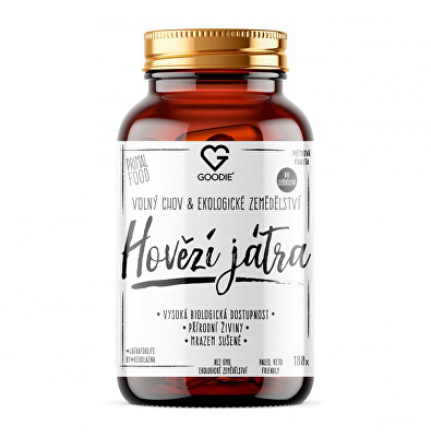 Goodie - Hovězí játra sušená mrazem 180 kapslí