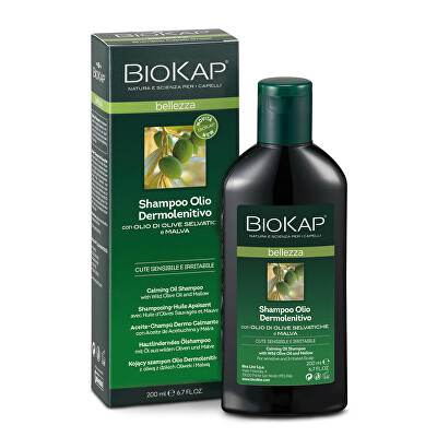 Biokap - Zklidňující šampon na vlasy s olivovým olejem a slézem 200 ml