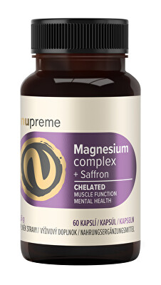Nupreme - Magnesium + šafrán chelát 60 kapslí