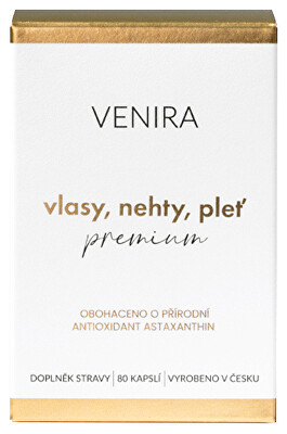 Venira - Kapsle premium pro vlasy, nehty a pleť 80 kapslí