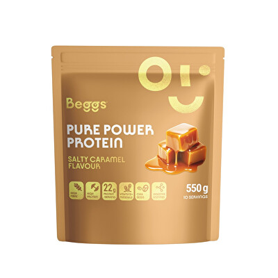 Beggs - Beggs Pure Power Protein - Slaný karamel 550 g