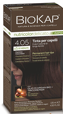Biokap - BIOKAP DELICATO RAPID barva na vlasy - 4.05 Čokoládově kaštanová 135 ml