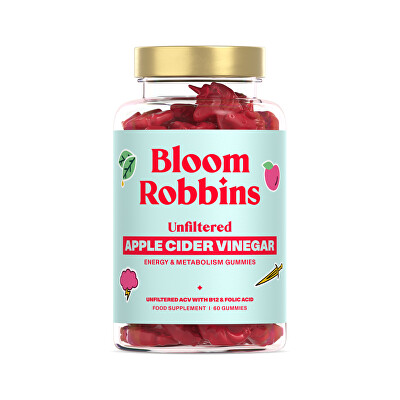 Bloom Robbins - Vitamíny na trávení Unfiltered Apple Cider Vinegar 60 ks