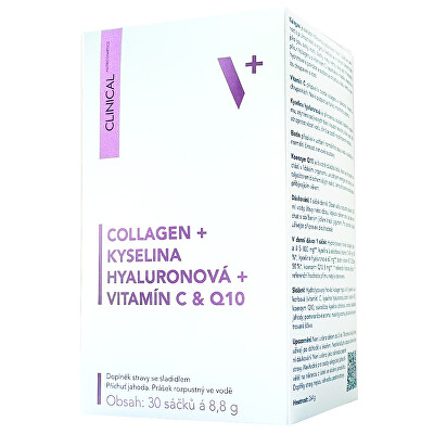 Clinical - Collagen + kyselina Hyaluronová + vitamín C + Q10 30 sáčků x 8.8 g