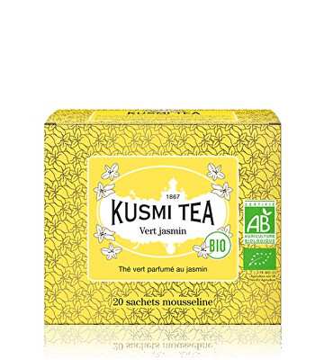 Kusmi Tea - Green Jasmine 20 mušelínových sáčků BIO, 40 g