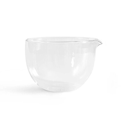 MOYA - Skleněná miska s dvojitým sklem na matchu s výlevkou