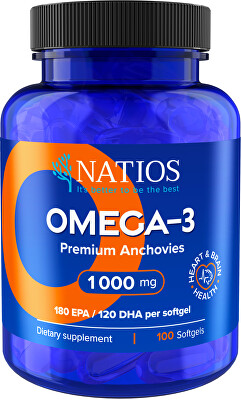 Natios - Omega-3 Premium Anchovies 1000 mg 100 softgel kapslí