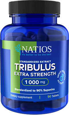 Natios - Tribulus Extract 90% saponins 1000 mg 90 veganských tablet