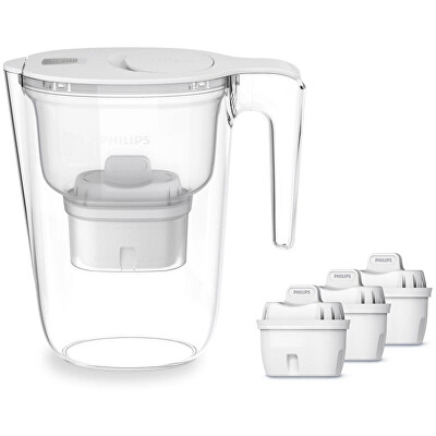 Philips - Filtrační konvice AWP2933WHT, 2,6l, 3x Micro X-Clean filtr