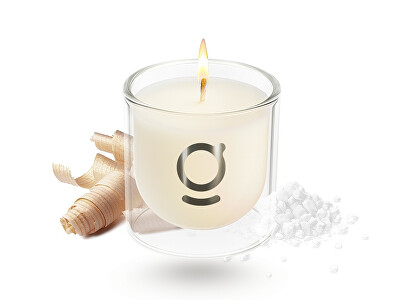 goda - Sójová svíčka Ombi mořská sůl & dřevo 200 g