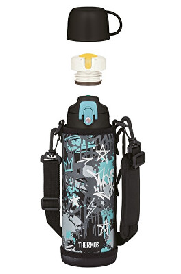 Thermos - Dětská termoska s dvěma uzávěry - světle modrá 1000 ml