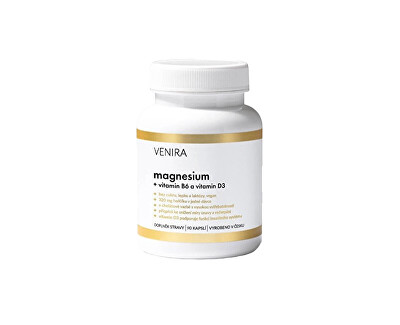 Venira - Magnesium s vitaminem B6 a vitaminem D 90 kapslí