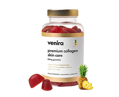 Venira - Premiové kolagenové bonbony pro pleť - ananas 42 ks