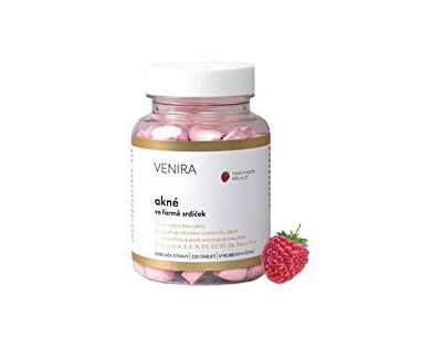 Venira - Srdíčka proti akné -  malina 120 ks