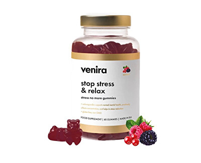 Venira - Stop stress & relax - stress no more gummies - lesní plody 60 ks