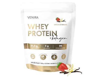 Venira - Whey protein příchuť jahoda-vanilka 1000 g
