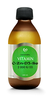 Zdravý Svet - Lipozomální vitamín C + D3 + zinek + selen 200 ml