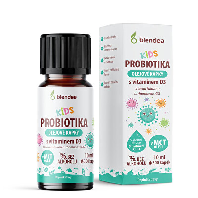 Blendea - Kvapky Kids Probiotiká pre deti s vitamínom D3 10 ml