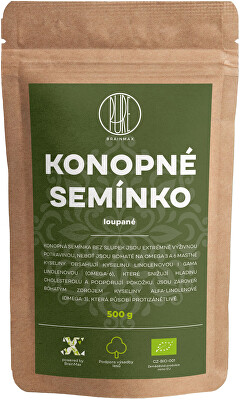 BrainMax Pure - Konopné semienko lúpané BIO 500 g