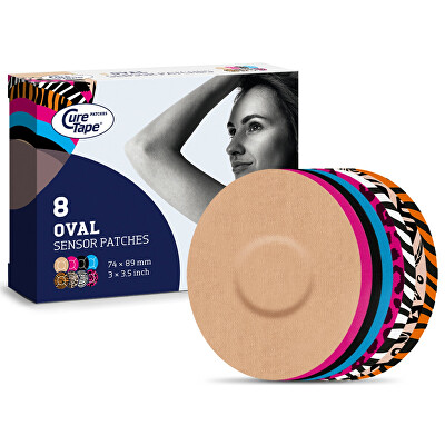 CureTape - Náplasti na senzor Art Mix 8 kusů