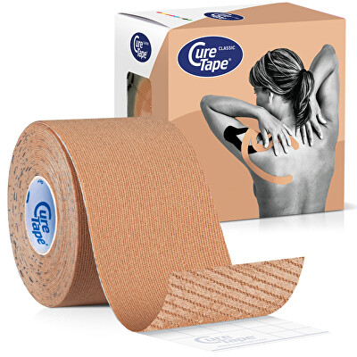 CureTape - Kineziologický tejp Classic Beige 5 cm x 5 m