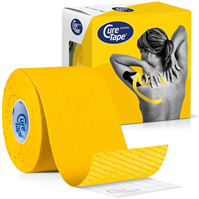 CureTape - Kineziologický tejp Classic Yellow 5 cm x 5 m