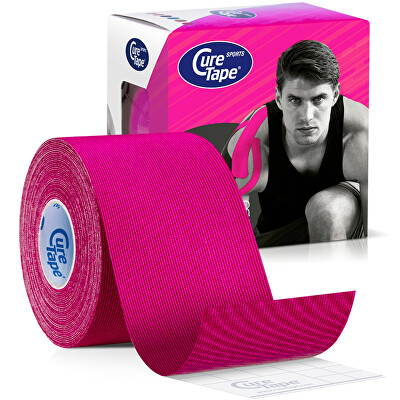 CureTape - Kineziologický tejp Sports Pink 5 cm x 5 m